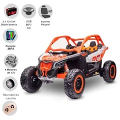 CAN AM - Carro a Batería 4 X 4 TUBULAR «CAN-AM» ORANGE