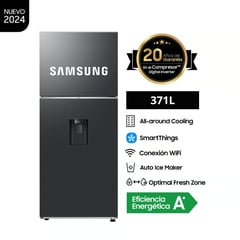 SAMSUNG - Refrigeradora 371 Lt Top Mount con Auto Ice Maker RT38DG6770B1