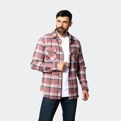 LIMA SHIRT CO - Camisa Lima Shirt Flannel Leñador Granate