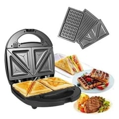 WURDEN - Sandwichera Wafflera Panini 3 en 1