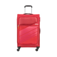 AMERICAN TOURISTER - Maleta Blanda Stirling Light Mediana Red