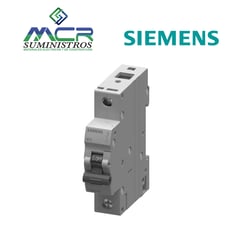 SIEMENS - INTERRUPTOR TERMOMAGNETICO 1 POLO 6 AMPERIOS 240VAC