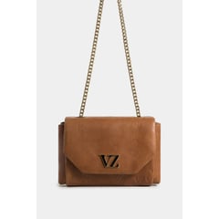 VELEZ - Cartera lili 2.0 de cuero para mujer cadena metálica