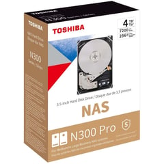 TOSHIBA - Disco Duro N300 4TB NAS 7200RPM 256MB