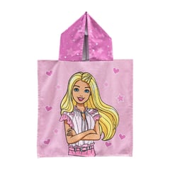 CHILDRENS CLUB - Toalla Poncho para niños Barbie