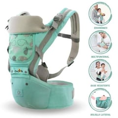 AEOLOS - Canguro Para Bebé Ergonómico Ballena 3 en 1 LIGHT GREEN