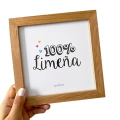 CASA PIZARRO - Cuadro "100% Limeña" 17 x 17cm