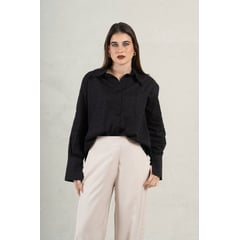 FASSINE - Blusa Manga Larga Algodón Mujer