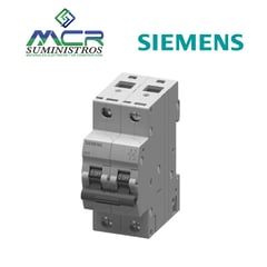 SIEMENS - INTERRUPTOR TERMOMAGNETICO 2 POLO 10 AMPERIOS 240VAC