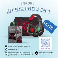 ENKORE - Kit Gaming Audifonos mousepad mouse