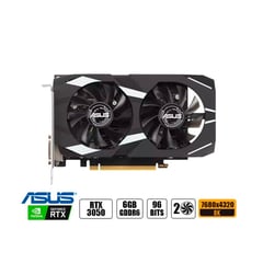 ASUS - Tarjeta de Video Nvidia Geforce Dual RTX 3050 6GB GDDR6