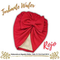 GENERICO - Turbante de bebe en algodon Waffer