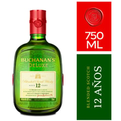 BUCHANANS - Whisky DeLuxe 12 años Botella 750ml