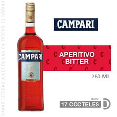 CAMPARI - Licor Bitter Original Botella 750ml