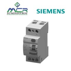 SIEMENS - INTERRUPTOR DIFERENCIAL 2 POLOS 25 AMPERIOS 30ma