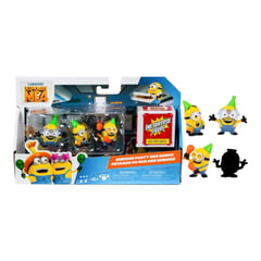 MINIONS - Pack de 4 mini figuras de 5cm Fiesta de Bus