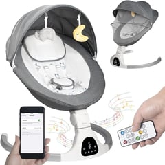 PERU IMPORTACIONES - Mecedora Eléctrica para Bebe color Gris