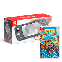 Consola Switch Lite Gris + Crash Team Racing