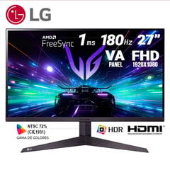 LG - Monitor Gaming 27GS50F-B 27 UltraGear LED FHD VA180Hz HDMIx2DP