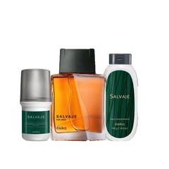 ESIKA - SET COLONIA MASCULINA SALVAJE DESODORANTE TALCO PERFUMADO