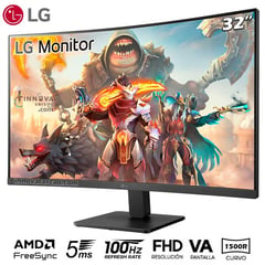 LG - Monitor Curvo 32MR50C-B FHD de 32 100Hz 5ms GTG AMD FreeSync