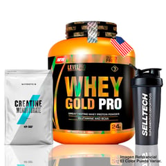 LEVEL PRO - Whey Gold Pro 66lb Chocolate+Creatina Myprotein 250gr