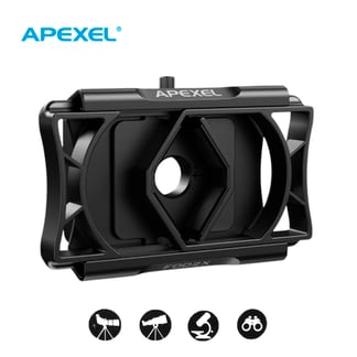 APEXEL - Adaptador de Smartphone A PL-F002X ABS para Microscopios - Telescopios