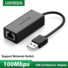 UGREEN - ADAPTADOR USB 2.0 A ETHERNET PARA ORDENADOR PORTATIL 15632