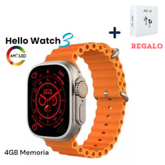 IMPORTADO - SMARTWATCH HELLO 3 - 4GB DE MEMORIA ,COLOR NARANJA.