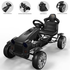 WRANGLER - Carro a Pedal GO KART para Niños«WRANGLER»Black