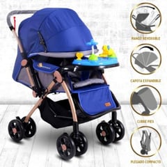 CONFORT - Coche Cuna Musical SUMMER BLUE