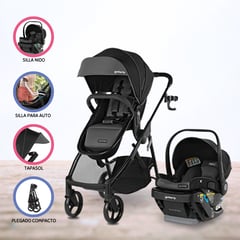 SUMMER - Coche Jogger Travel Sistem para Bebé «MYRIA LX» Slate Grey