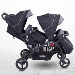 EBABY - Coche Cuna Mellicero para Bebé »DUO LANDER» Black