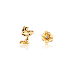 CRISLU - Aretes Woodstock y Flor