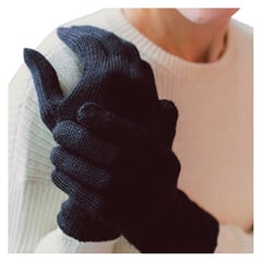 GENERICO - Guantes de invierno Negro - 100% Baby Alpaca