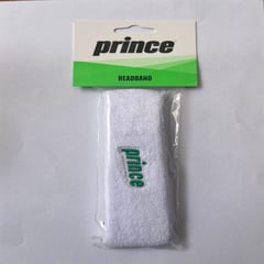 PRINCE - - Vincha Deportiva Para La Cabeza - Blanca con Verde