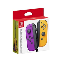 NINTENDO - Controles Joy-Con para Switch Morado y Naranja Neón