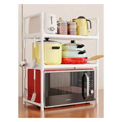 GENERICO - Estante Organizador De Cocina Para Microondas 3 niveles Blanco