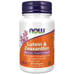 NOW - Lutein 25mg & Zeaxanthin 5mg (lutemax2020) 60 cap