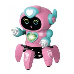 GENERICO - Robot Bailarin Interactivo para niños Rosado