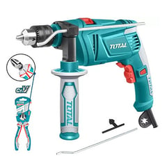 TOTAL TOOLS - TALADRO PERCUTOR 1/2Pulg. 850w TG109136 + ALICATE DE CORTE TOTAL