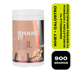 EAT IT SHAKE IT DRINK IT - SHAKE IT! PROTEINA DE SUERO DE LECHE + CALOSTRO DE BOVINO 900 GR