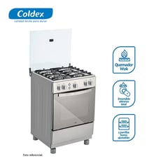 COLDEX - Cocina 4 hornillas CX641 Inox plus