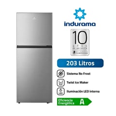 INDURAMA - Refrigeradora 203 Litros Top Freezer No Frost RI-359 Croma