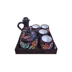 ACHALLAY ARTESANIA DE BARRO - Set de té café de 6 piezas Cerámica