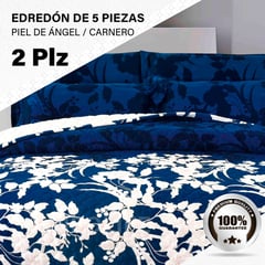 GENERICO - Edredón de Invierno 2 Plazas: 5 Piezas Premium, Confort Superior