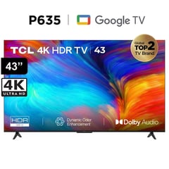 TELEVISOR 43 Google TV 4K UHD SMART TV 43P635