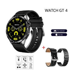 GENERICO - Smartwatch GT4 Pro Plus Triple Correa Alta Gama Negro