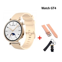 GENERICO - Smartwatch GT4 Mini Gold Pink Doble Correa + Gift Gratis