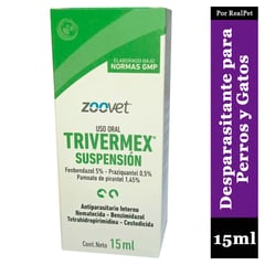 ZOOVET - Desparasitante en Gotas para Perros y Gatos Trivermex 15ml